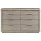 Mayberry Hill Arcadia 8-Drawer Dresser in Grey, , large
