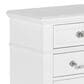 Elements International Direct Ship Annie 3-Drawer Nightstand in White, , large