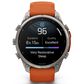 Garmin fenix 9 Pro Smartwatch 47mm Titanium with Autumn Orange and Spark Orange Silicone Band, , large