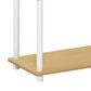 HOMLUX 3-Tier Compact Open Storage Bookshelf in Beech and White, , large