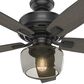 Hunter Bennett 52" Ceiling Fan with Light in Matte Black, , large