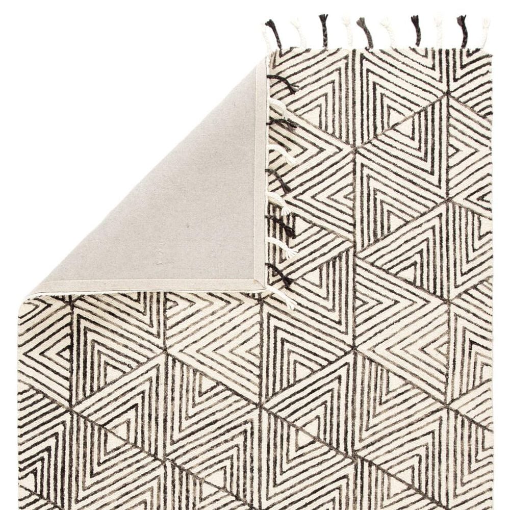 Jaipur Vera by Nikki Chu Montblanc 9&#39; x 12&#39; Snow White and Jet Black Area Rug, , large