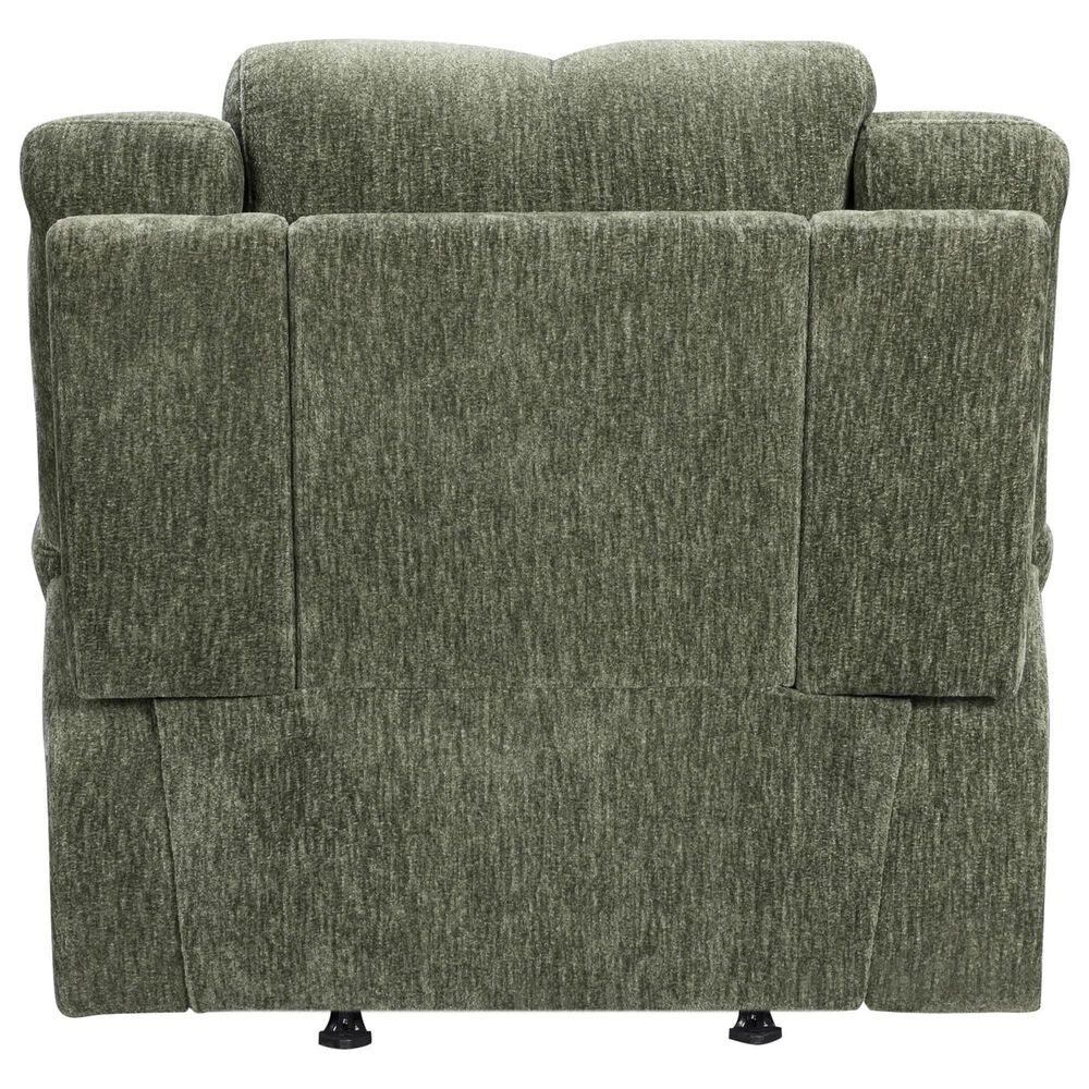 Simeon Collection Bronco Manual Rocker Recliner in Plush Forest, , large