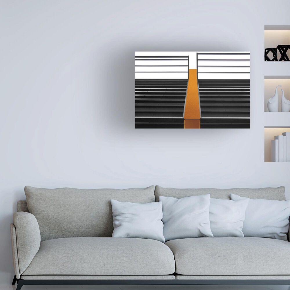 Timberlake Golden Bar 16&quot; x 24&quot; Canvas Art in Black/White/Grey, , large