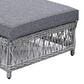 Hearth and Haven GO Outdoor Long Reclining Chaise Lounge with Armrests and Adjustable Backrest in Grey, , large