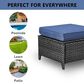 Sunwell Garden 5-Piece Conversation Set in Navy, , large