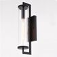 Vaxcel Morgan Park 20" 1-Light Dusk-to-Dawn Sensor Outdoor Wall Sconce in Matte Black, , large
