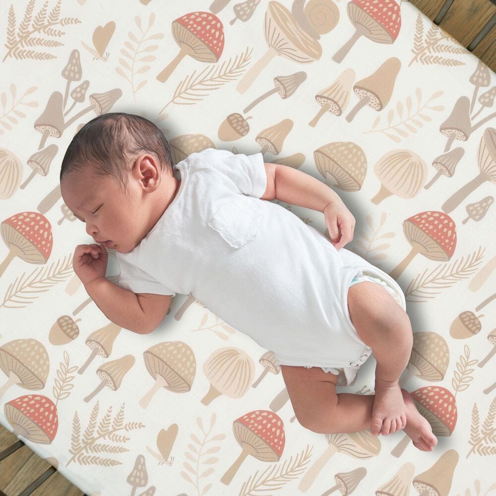 Lambs &amp; Ivy Mushroom 3-Piece Crib Bedding Set in Multicolor, , large