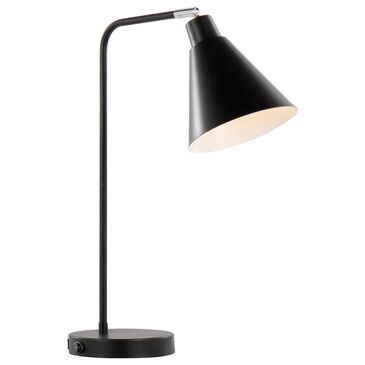 Grandview Gallery Pix Metal Task Lamp with USB in Matte Black and Chrome, , large