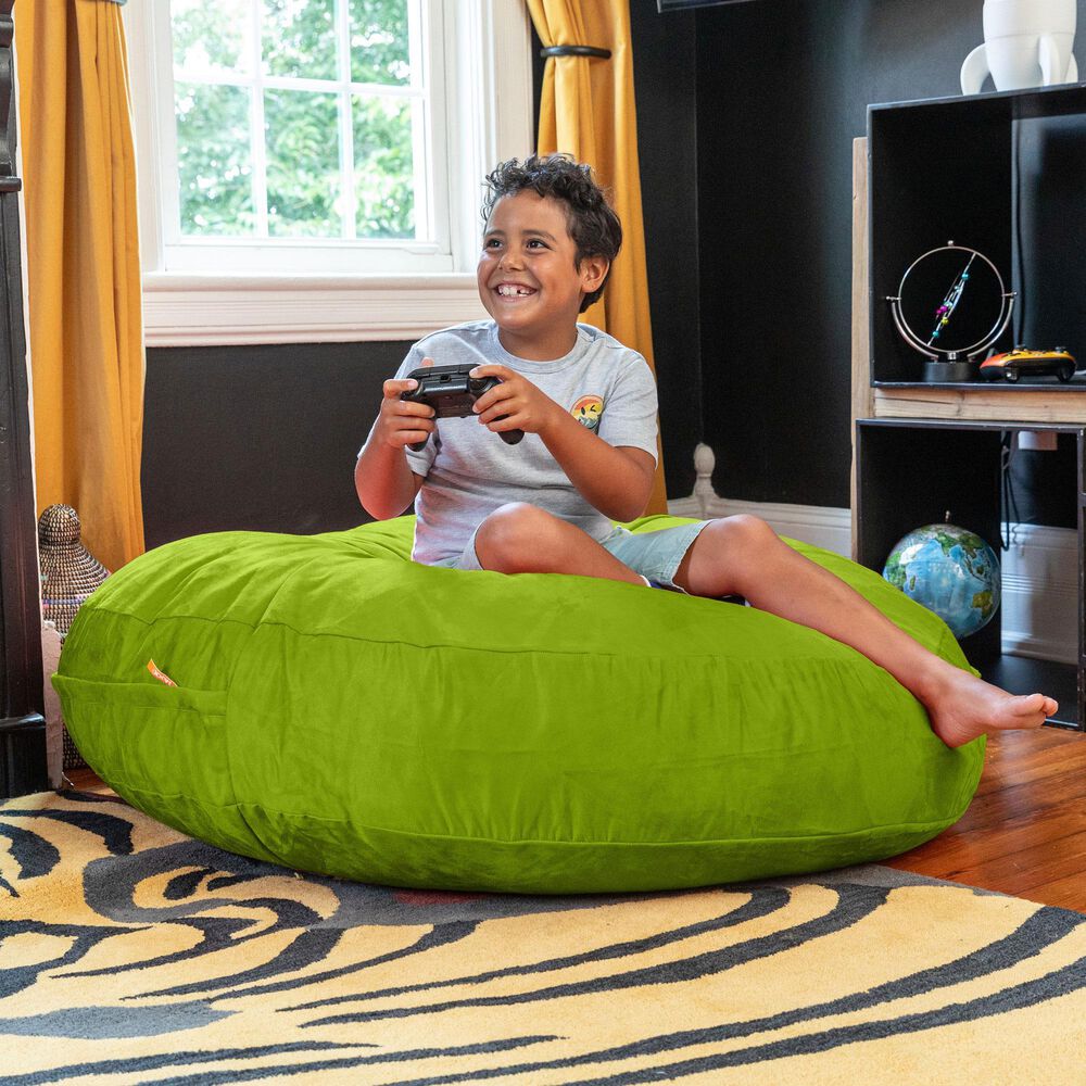 Jaxx 4&#39; Cocoon Kids Bean Bag in Lime, , large