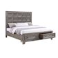 Davis International Traditional King Panel Bed in Gray, , large