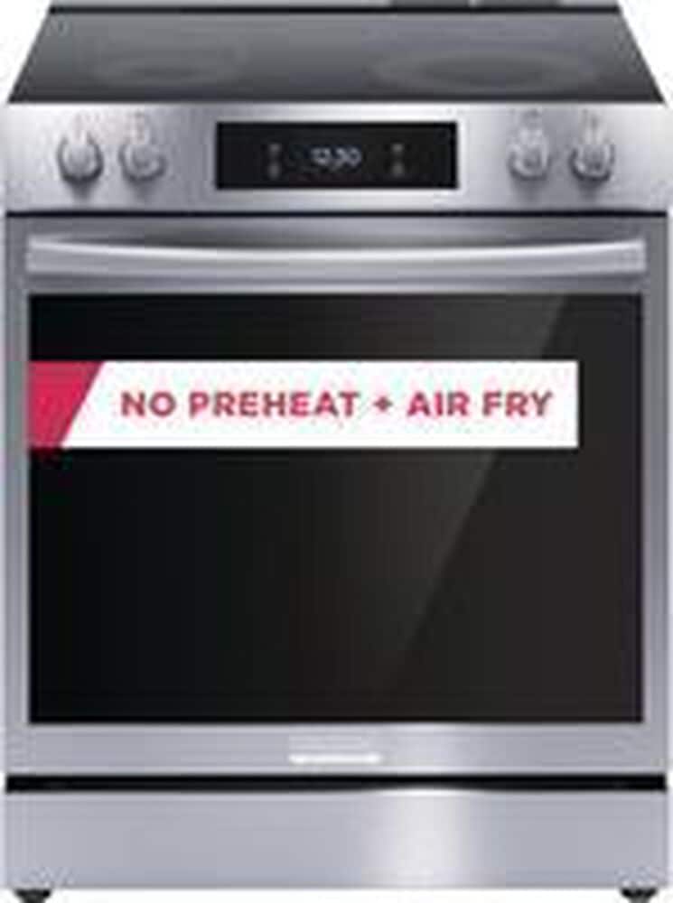 Frigidaire Gallery 30&quot; Front Control Electric Range with Total Convection in Stainless Steel, , large