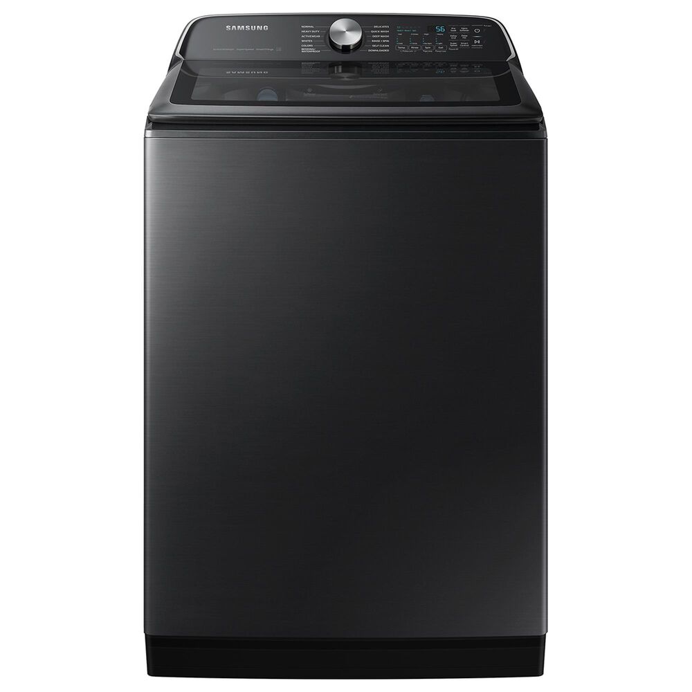 Samsung 5.5 cu. ft. Extra-Large Capacity Smart Top Load Washer with Super Speed Wash in Brushed Black, , large