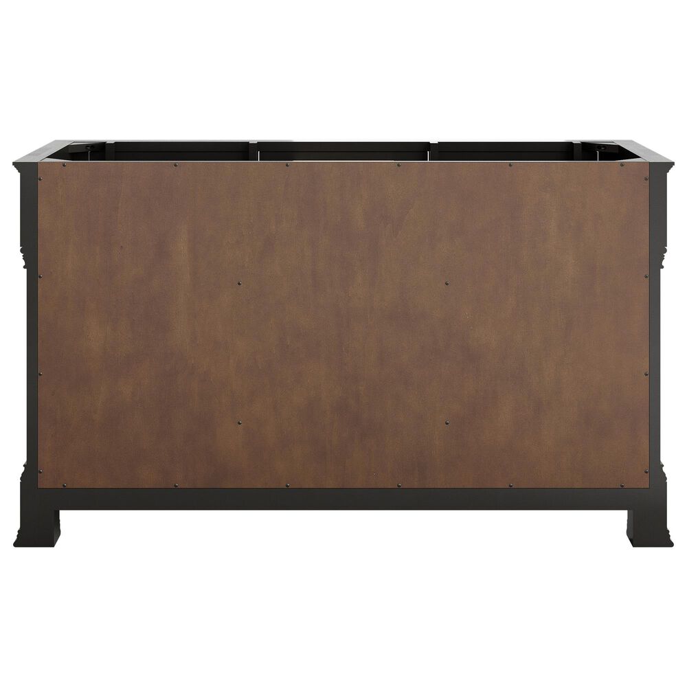 James Martin Vanities Brookfield 60&quot; Double Bathroom Vanity in Black Onyx with 3 cm Parisien Bleu Quartz Top and Rectangular Sinks, , large
