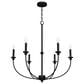 Hunter Southcrest 6-Light Chandelier in Flat Matte Black, , large