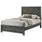 Crown Mark Valor 4-Piece Full Bedroom Set in Gray, , large