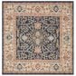 Safavieh Madison MAD612D 5" Square Navy and Creme Area Rug, , large
