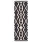 Safavieh Micro-Loop MLP157H 2"3" x 7" Charcoal and Ivory Runner, , large