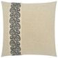 D.V. KAP Home Estense 24" Square Throw Pillow in Blue, , large