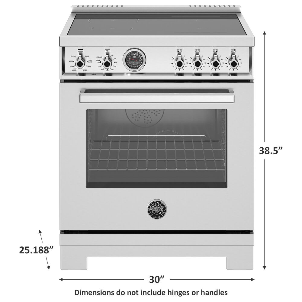 Bertazzoni Professional 4.6 Cu.Ft. Induction Range with Self-Cleaning in Stainless Steel, , large