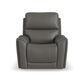Flexsteel Power Recliner with Power Headrest and Lumbar in Gray, , large