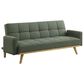 Pacific Landing Kourtney Push Back Convertible Sofa Bed in Sage Green, , large