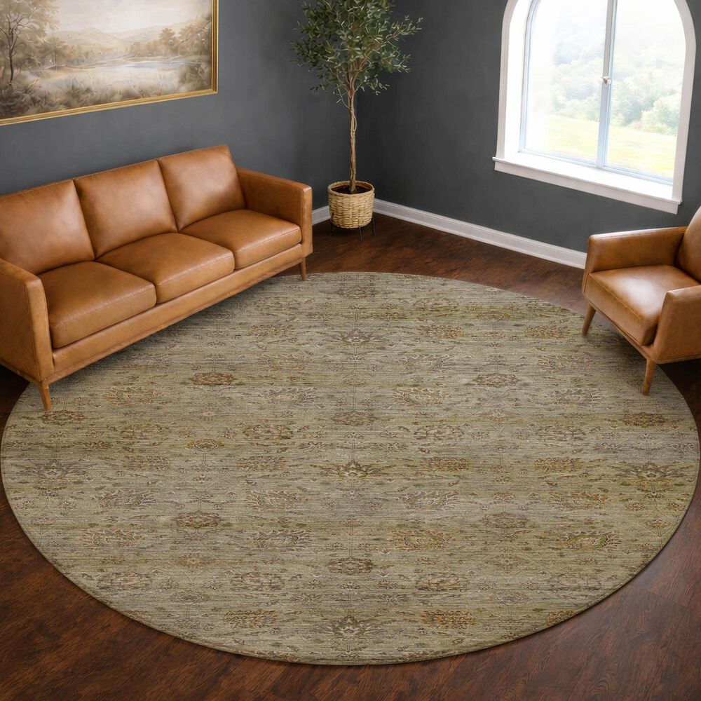 Dalyn Rug Company Aristo Celery 8' Round Area Rug, , large