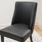 Linon Home Decor Adler Side Chair with Black Faux Leather Cushion in Black, , large