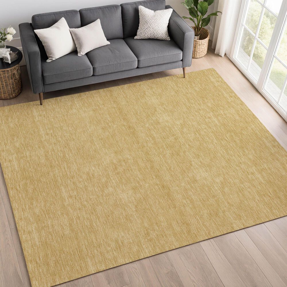 Dalyn Rug Company Soft Essentials Solid Gold 3' x 5' Area Rug, , large