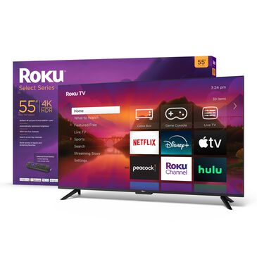 Roku 55" Class Select Series 4K in Black - Smart TV, , large