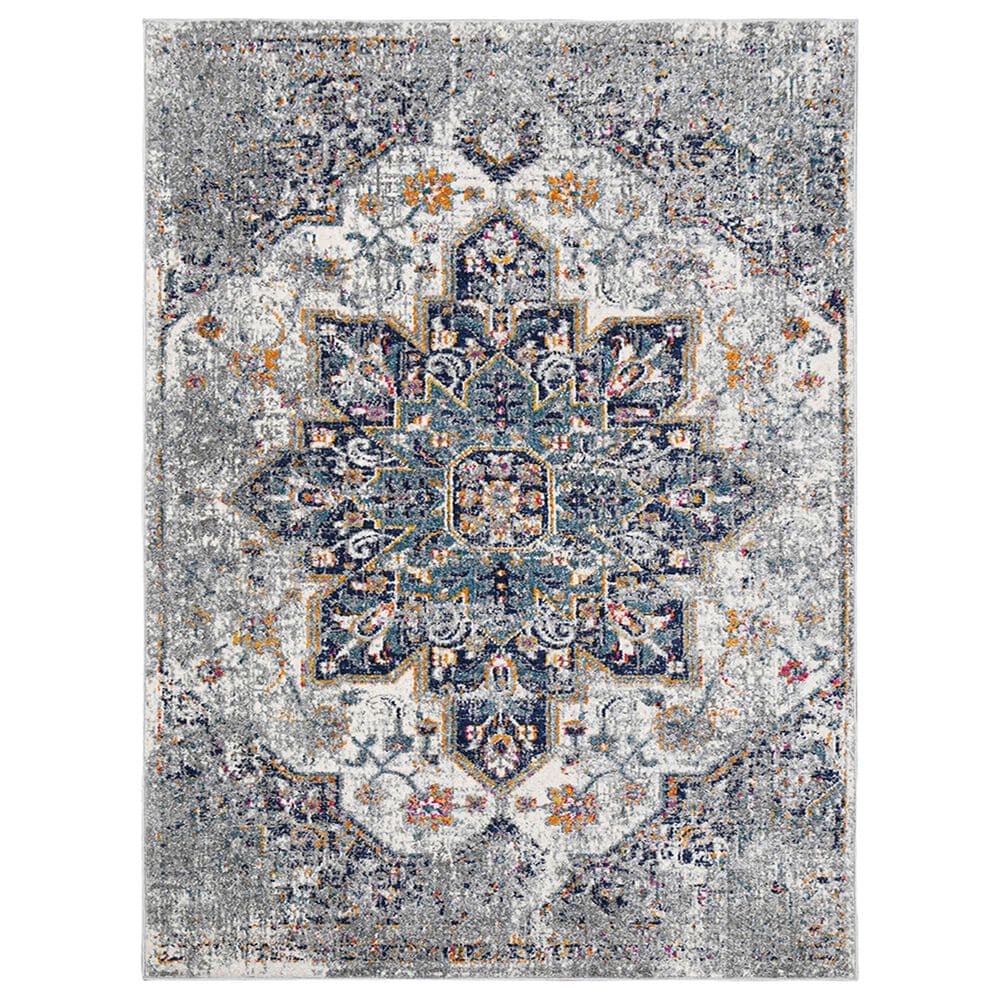 Amer Rugs Montana 8"10" x 11"10" Gray and Blue Area Rug, , large