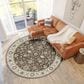 Dalyn Rug Company Hatay HY1 8" Round Chocolate Area Rug, , large