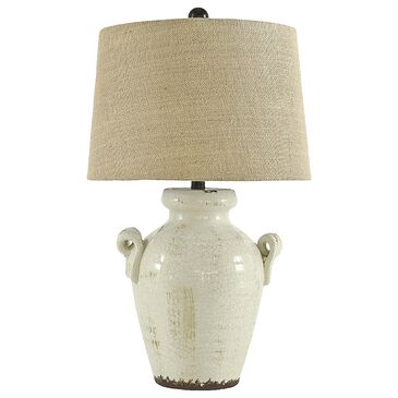 Ashley Emelda Table Lamp in Cream, , large
