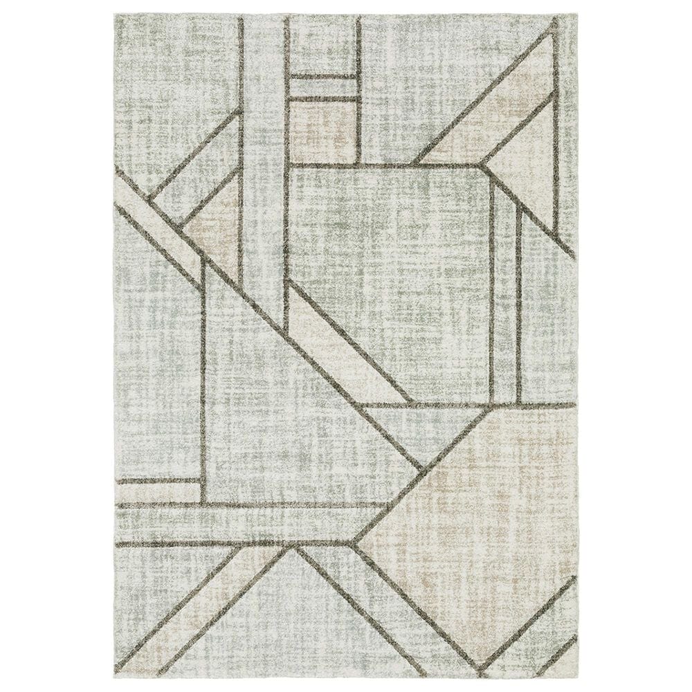 Oriental Weavers Cambria Geometric Shape 5"3" x 7"6" Grey Area Rug, , large