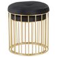 Lumisource Canary 2-Piece Nesting Ottoman Set in Black Velvet and Gold, , large
