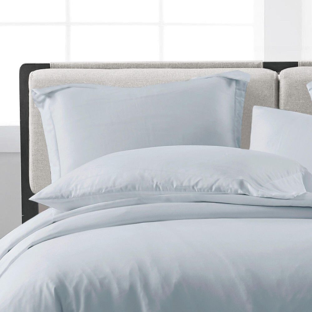 Pem America Cannon Solid 3-Piece Full/Queen Duvet Cover Set in Light Blue, , large