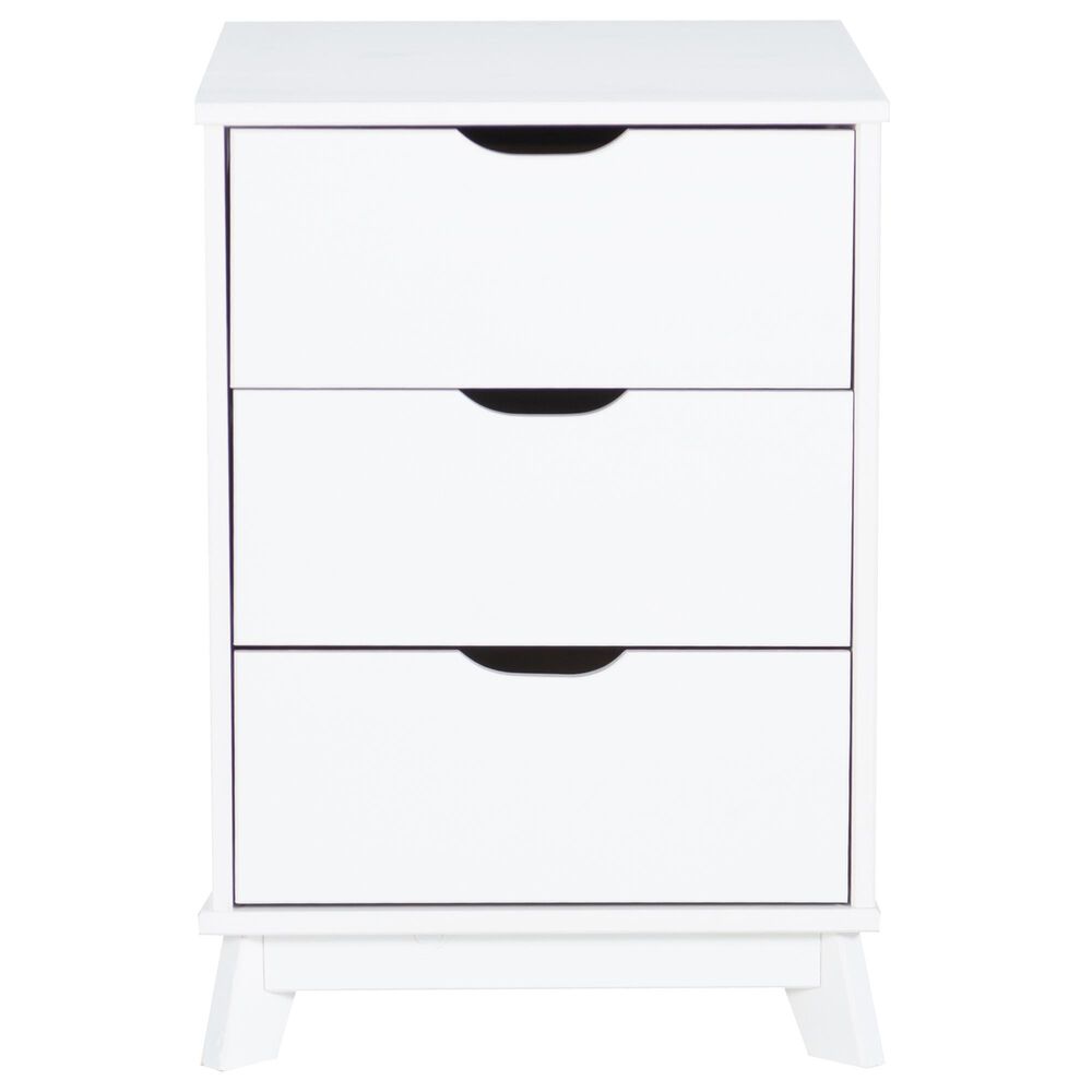 Linon Home Decor Polly 3-Drawer Nightstand in White, , large