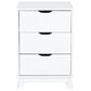 Linon Home Decor Polly 3-Drawer Nightstand in White, , large