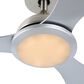 HOMLUX 52" Indoor Ceiling Fan with LED Light in Silver, , large