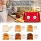 HOMLUX 4-Slice Retro Style Toaster in Red, , large