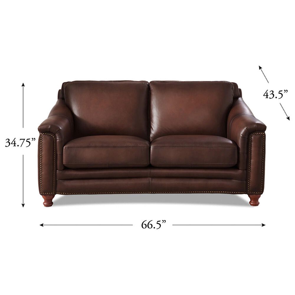 Hydeline Belfast Stationary Sofa and Loveseat Set in Caramel Brown, , large