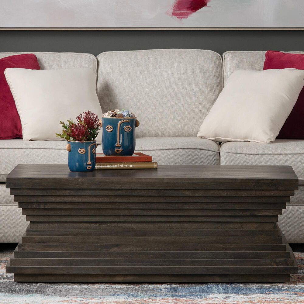 Crestview Collection Highland Park Rectangle Cocktail Table in Brown, , large