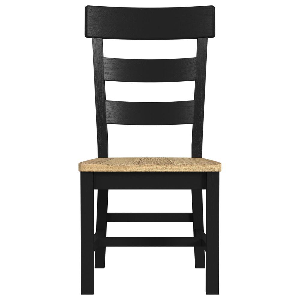 Hawthorne Furniture Hendricks Side Chair with Cushon Seat in Rustic Wheat and Raven, , large