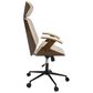 Lumisource Spectre Adjustable Office Chair in Cream/Walnut, , large