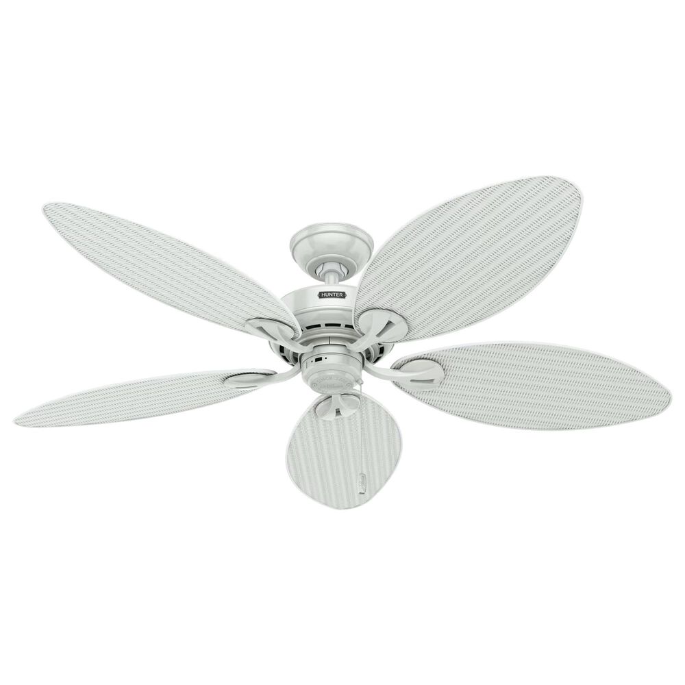 Hunter Bayview 54&quot; Outdoor Ceiling Fan in White, , large