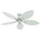 Hunter Bayview 54" Outdoor Ceiling Fan in White, , large