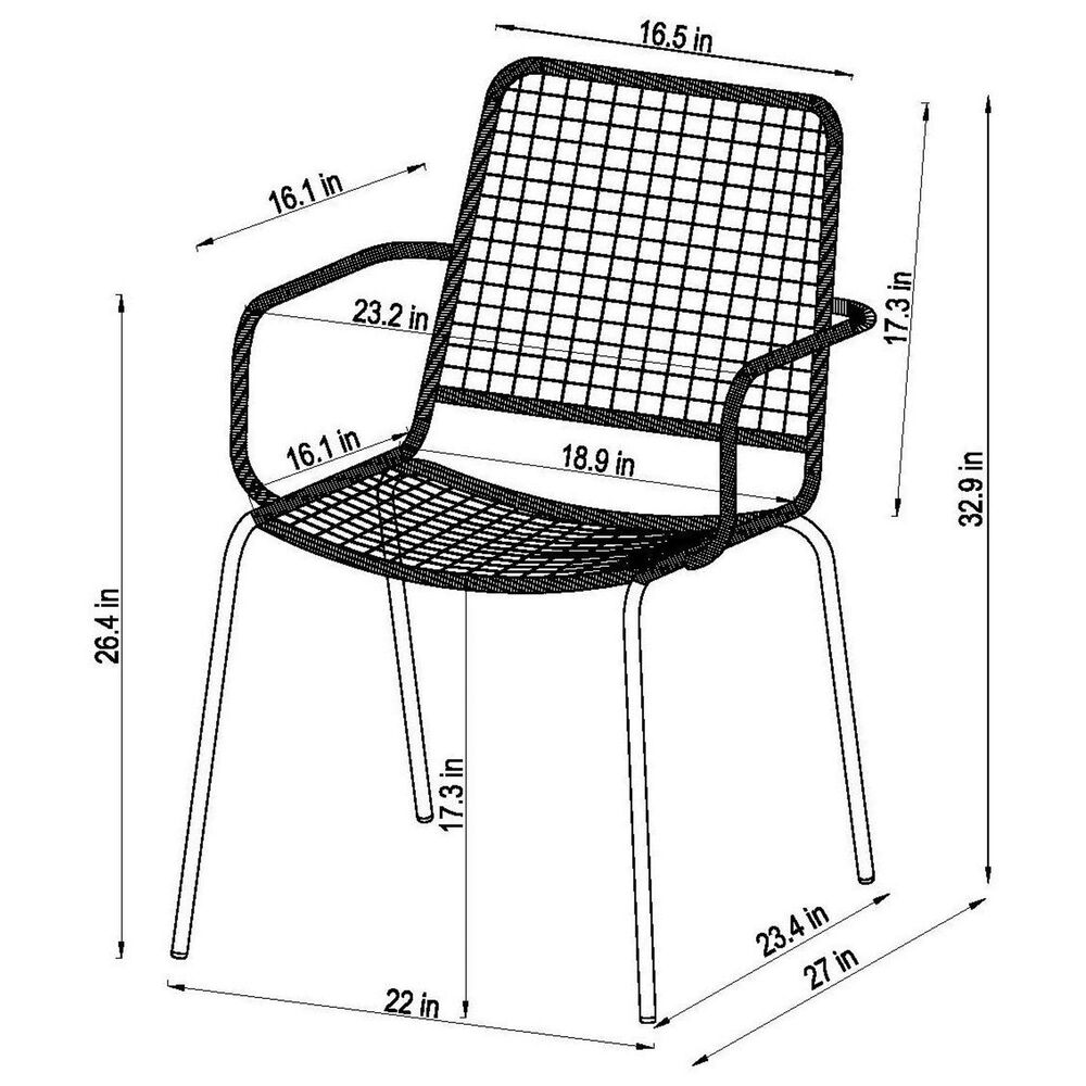 International Home Miami Mata 11-Piece Rectangular Extendable Patio Dining Set in Grey, , large