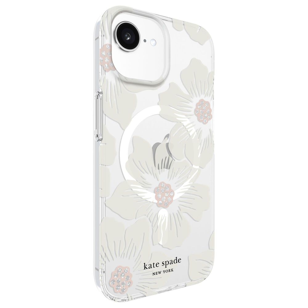 Kate Spade Protective MagSafe Case for Apple iPhone 16e/15/14/13 in Hollyhock Floral, , large