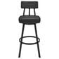 Blue River Benjamin 30" Swivel Bar Stool in Black, , large