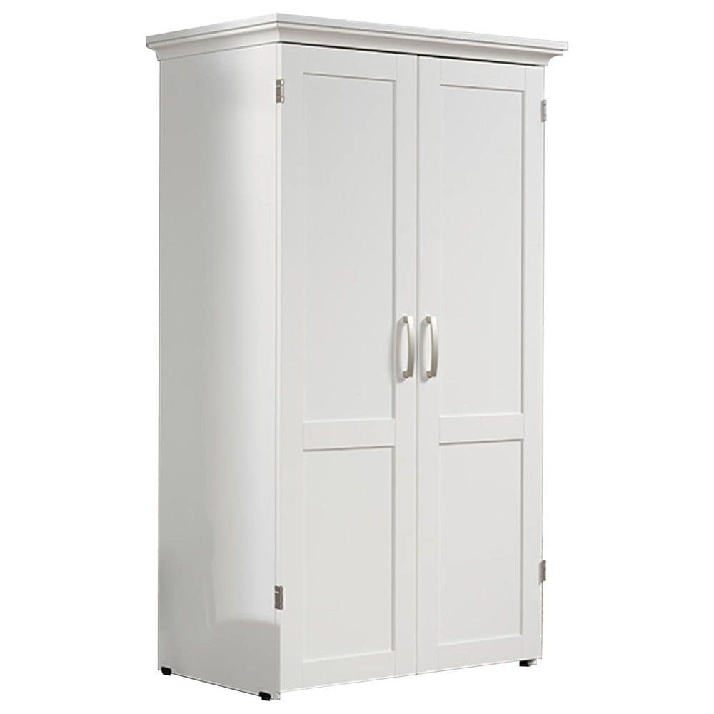 Sauder Select Craft and Sewing Storage Armoire in Soft White, , large